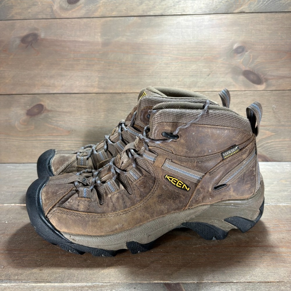 Keen Targhee II Womens size 9 shoes Brown waterproof Leather Mid Hiking boots